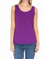 Multiples Watch It Fall Scoop Tank In Eggplant