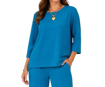 Multiples Who Are You Top In Peacock In Blue