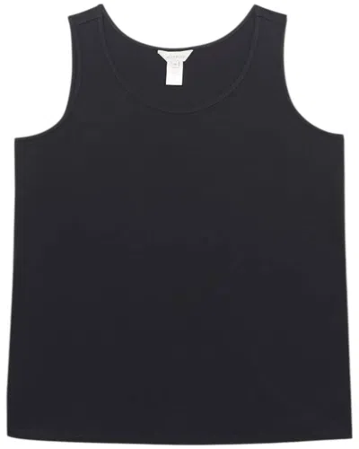 Multiples Women's Double Scoop Neck Tank Top In Black