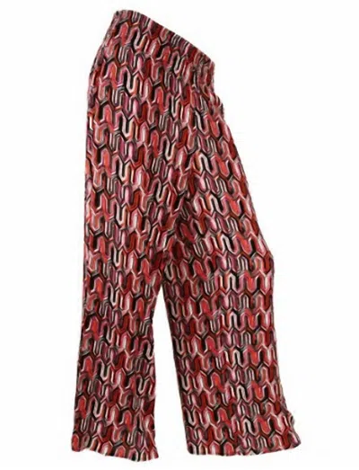 Multiples Women's Geometric Print Wide Leg Pant In Multi