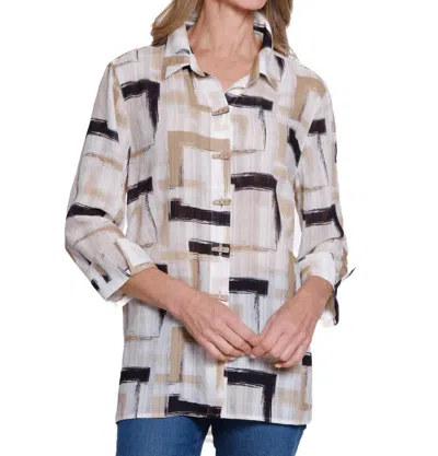 Multiples Yarn-dye Check Shirt In Multi