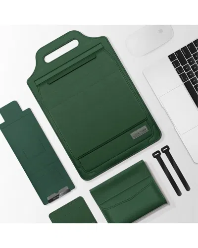 Multitasky Multifunctional Convertible Laptop Bag/working Station In Green