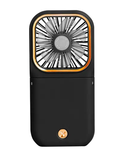 Multitasky Phonepal 3-in-1: Cooling Fan/power Bank/phone Stand In Black