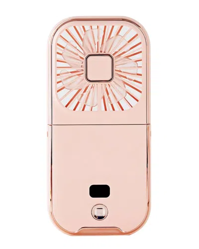 Multitasky Phonepal 3-in-1 Pink Cooling Fan/power Bank/phone Stand In Transparent