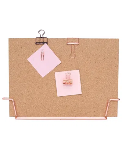 Multitasky Standing Cork Rose Bulletin Board In Brown