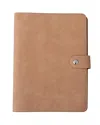 Multitasky Vegan Leather Beige Notebook With Sticky Note Ruler In Beige