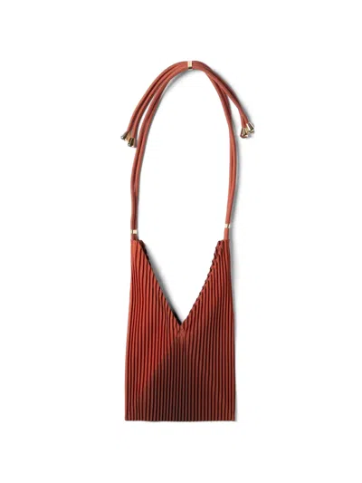 Multitudes Bags Babi Bag Pleated Tote Bag In Purple