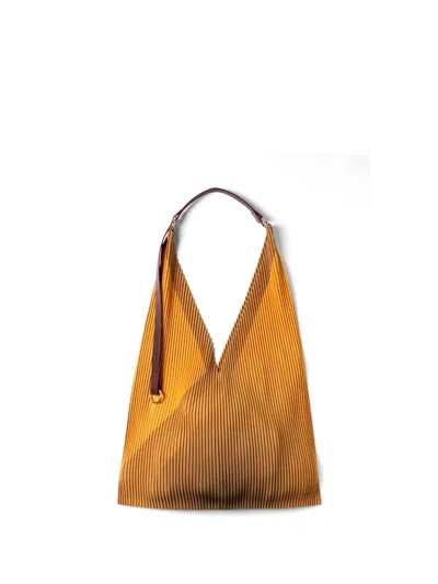 Multitudes Bags Cameron Pleated Tote Bag In Pink