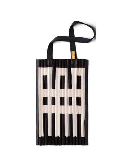Multitudes Bags Mondello Pleated Tote Bag In Pattern