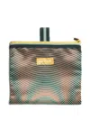 Multitudes Bags Pleated Panel Tote Bag In Green