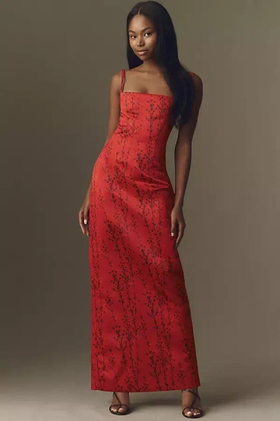 Muma World Aka Sukara Stellio Maxi Dress In Red
