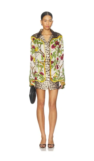 Muma World Ispahan Tailored Shirt Dress In Multi