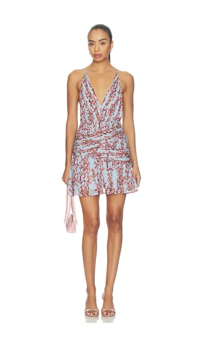 Muma World Sukara Ana Mini Dress In Blue