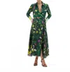 Muma World Versailles Venus Maxi Dress In Green In Green