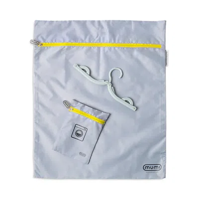 Mumi Travel Laundry Bag Set In Yellow