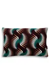Mumutane Iki Swirl Graphic-print Wool Cushion In Brown
