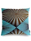 Mumutane Isolo Ruse Graphic-print Wool Cushion In Blue