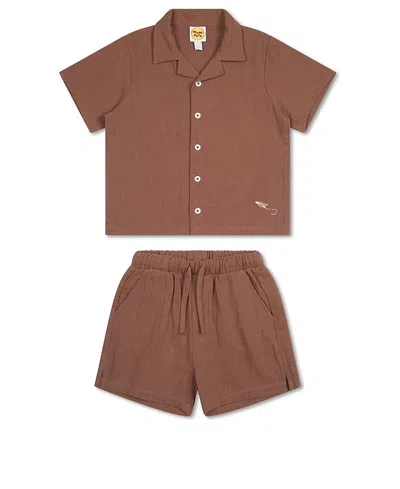 Mumzers Unisex S Mores Please Setzers - Little Kid, Big Kid In Brown