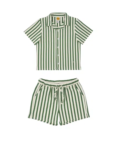 Mumzers Unisex Stripe & Stroll Setzers - Little Kid, Big Kid In Green