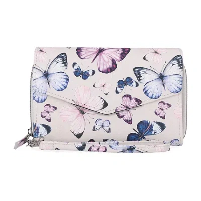 Mundi Big Fat Womens Expandable Rfid Blocking Checkbook Wallet In Multi