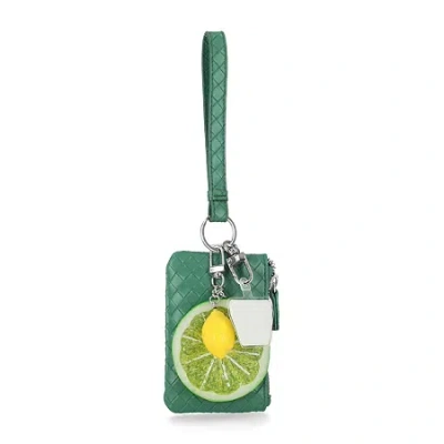 Mundi Connect And Go Wristlet In Green
