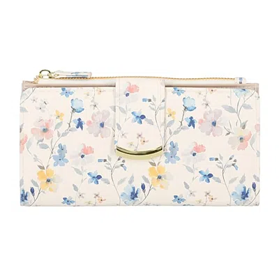 Mundi Lottie Bifold Womens Rfid Blocking Bifold Wallet In White