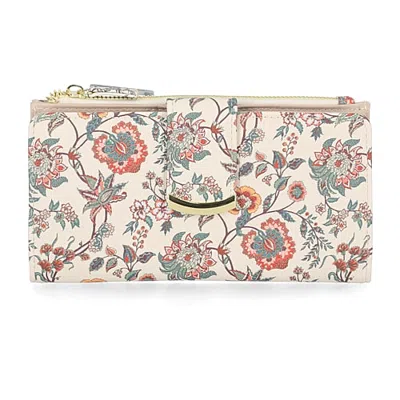 Mundi Lottie Womens Rfid Blocking Bifold Wallet In Beige