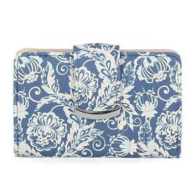 Mundi S&p Indexer Womens Rfid Blocking Indexer Wallet In Blue