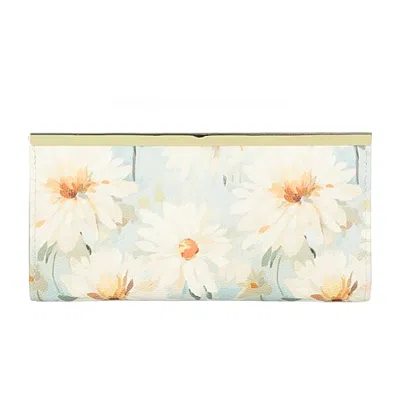 Mundi Slim Clutch Womens Rfid Blocking Wallet In Green