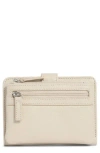 Mundi Small Leather Goods Campbell Leather Wallet In Sand