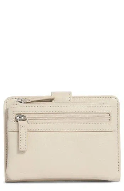 Mundi Small Leather Goods Campbell Leather Wallet In Sand