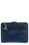 Mundi Small Leather Goods Campbell Leather Wallet In 23n-navy