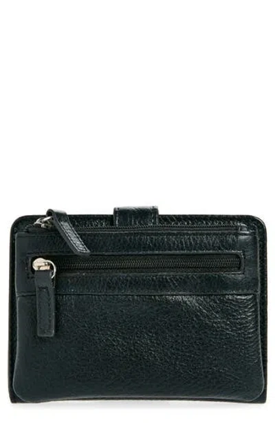 Mundi Small Leather Goods Campbell Leather Wallet In Black