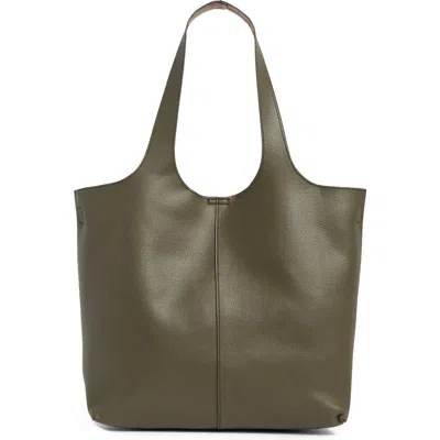 Mundi Small Leather Goods Dana Shopper Tote Bag In Green