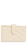Mundi Small Leather Goods Debbie Quilted Card Case In Brown