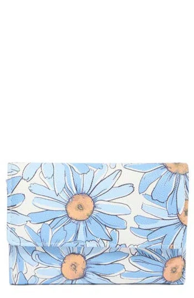 Mundi Small Leather Goods Floral Print Wallet In Blue