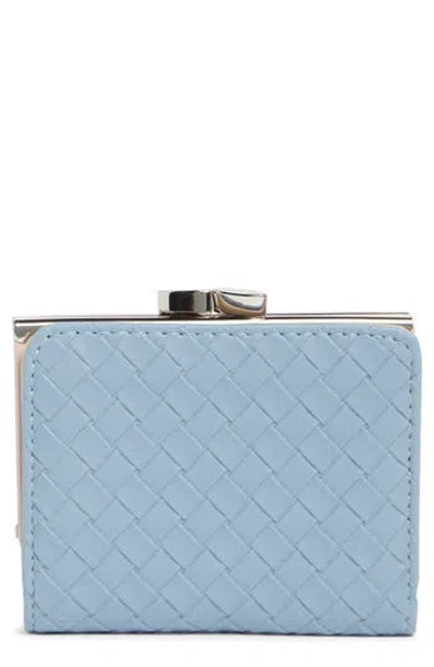 Mundi Small Leather Goods Frenchie Wallet In Blue