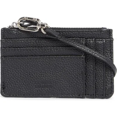Mundi Small Leather Goods Paris Leather Card Case In Black