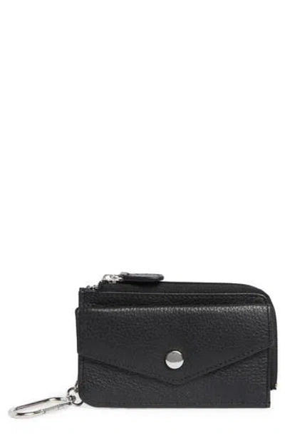 Mundi Small Leather Goods Penny Chain Wallet In Black