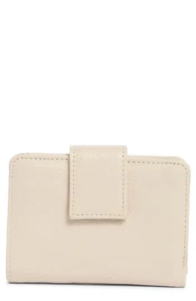 Mundi Small Leather Goods Pixie Leather Card Case In Sand
