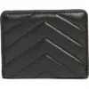 Mundi Small Leather Goods Quilted Bifold Wallet In Black