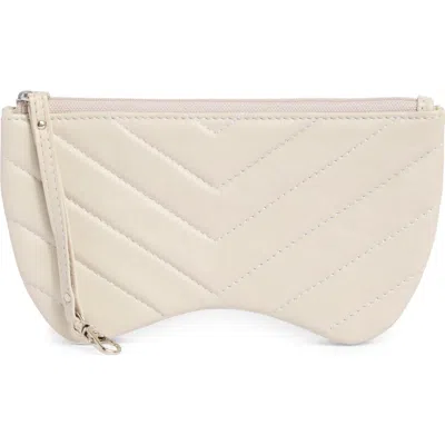 Mundi Small Leather Goods Quilted Eyeglass Case In Brown