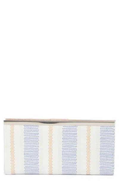 Mundi Small Leather Goods Slim Stripe Clutch