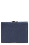 Mundi Small Leather Goods Soho Frenchie Clutch In Blue