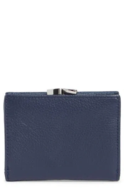 Mundi Small Leather Goods Soho Frenchie Clutch In Blue