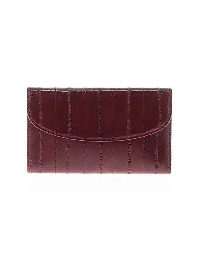 Pre-owned Mundi Wallet In Burgundy