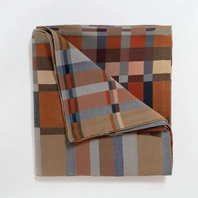 Mungo Doublecloth Blanket In Brown