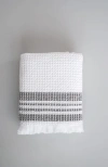 Mungo Organic Belgian Waffle Bath Sheet In Ash