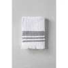 Mungo Organic Belgian Waffle Hand Towels Set Of 2 In Ash