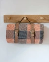 Mungo Picnic Blanket Cotton Rib Weave In Apricot